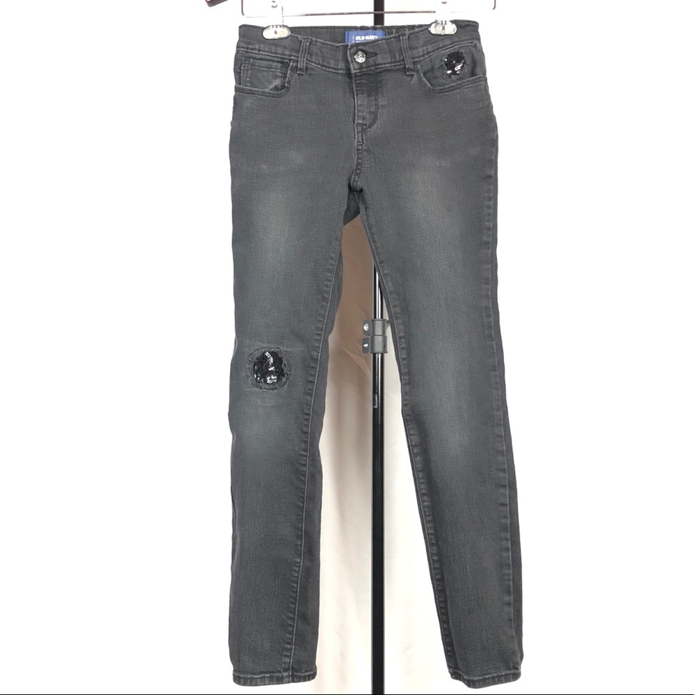 Old Navy washed out Girls  Black Jeans (Size 12)